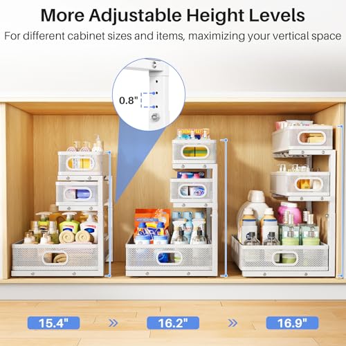 Under Sink Organizer (2-Pack / White)
