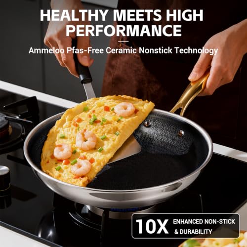 17 Pcs Stainless Steel Cookware Set