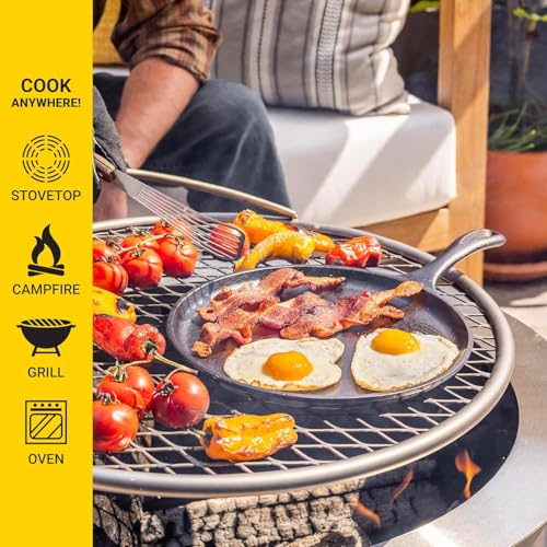 Round Seasoned Cast Iron Griddle (10.5 Inch (Pack of 1))