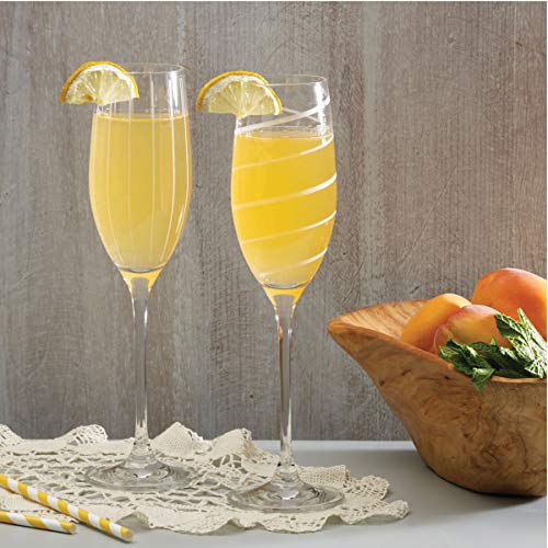 Crystal Cheers Champagne Flutes (4 Count)