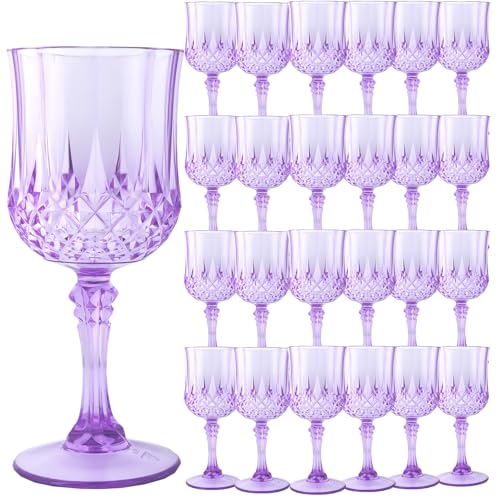 24Pack Plastic Wine Glasses (24 Count)