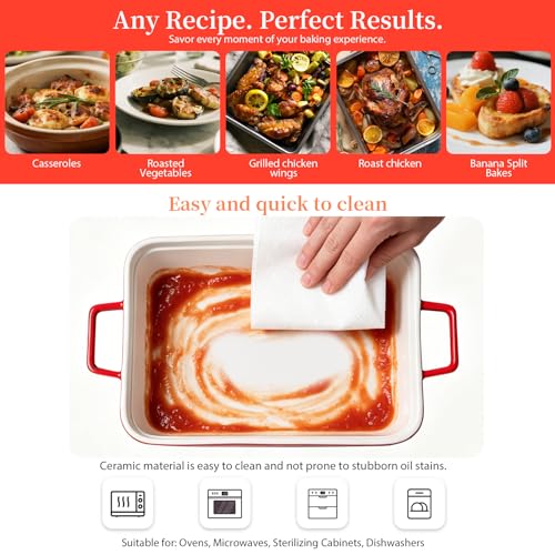 Ceramic Casserole Dish with Lid 6 Pcs (6 Count)