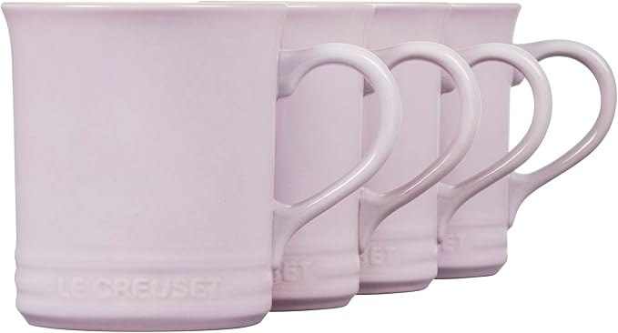 Le Creuset Stoneware Set of 4 Mugs, 14 oz. each, Shallot
