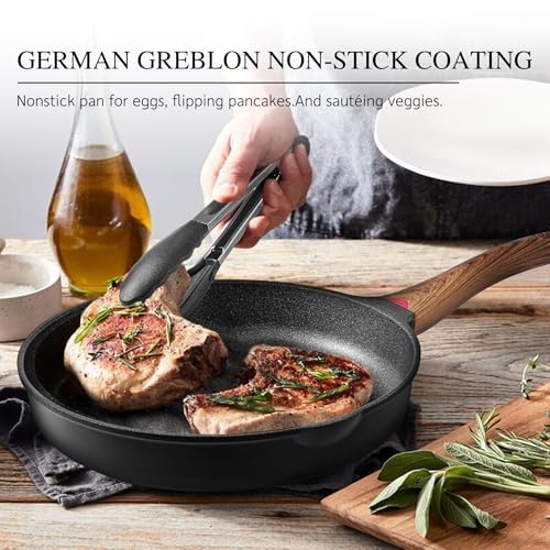 9.5 Inch Nonstick Frying Pan with Lid