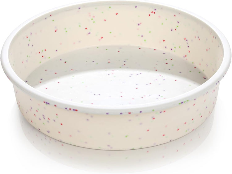 Vinino 6 Inch Silicone Round Cake Pan with Metal Reinforced Frame, Nonstick Silicone Springform Pan for Baking Suitable for Making Layers, Cheese & Chocolate Cakes