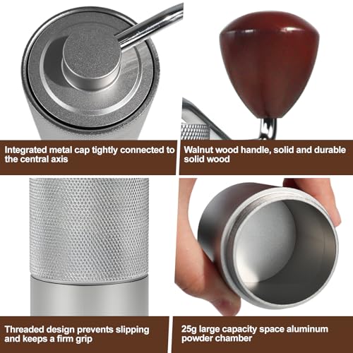 Manual Coffee Grinder Gift Box Non (Non-detachable / Silver)