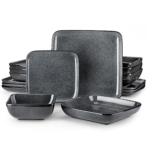 Stern Gray Dinnerware Set for 4 (Gray / Service for 4 (16 Pcs))