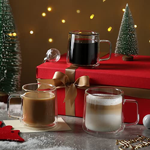 12oz Glass Coffee Mugs (12oz(2 pack))