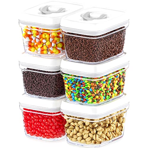 Airtight Food Storage Containers with White Lids (05 - 0.4 liter (Set of 6))