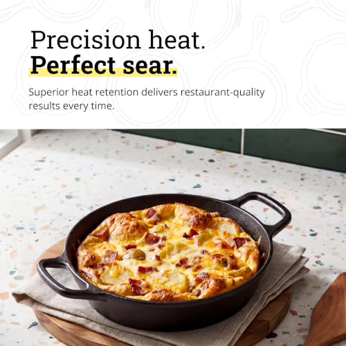 Pre Seasoned Cast Iron Dual Handle Pan (8 Inch)