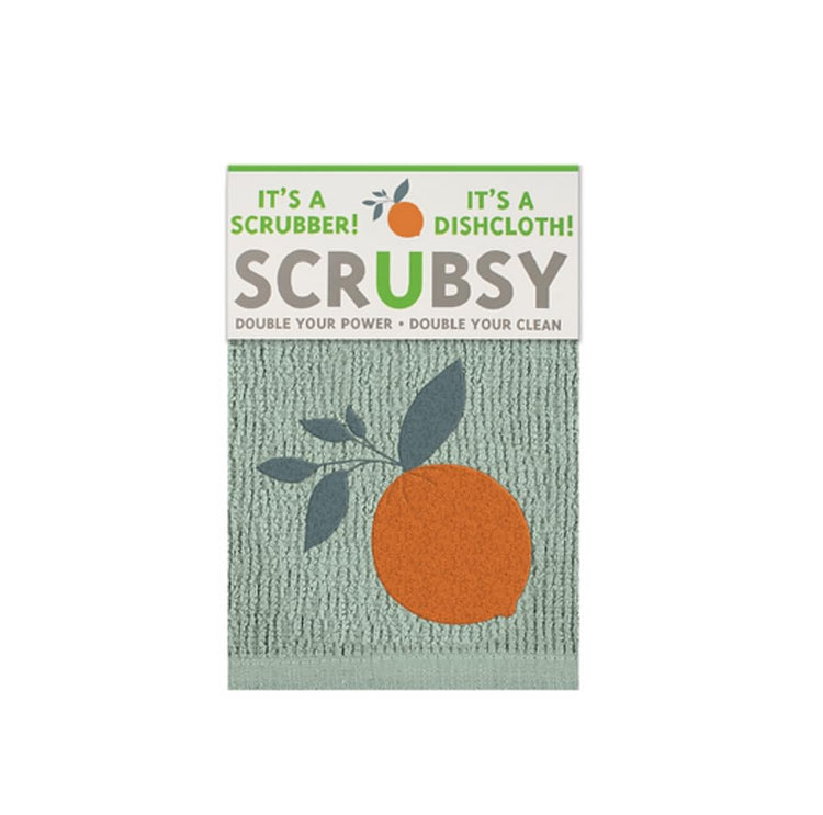 MÜkitchen SCRUBSY 100% Cotton Kitchen Dish Cloth with Built in Scrubber