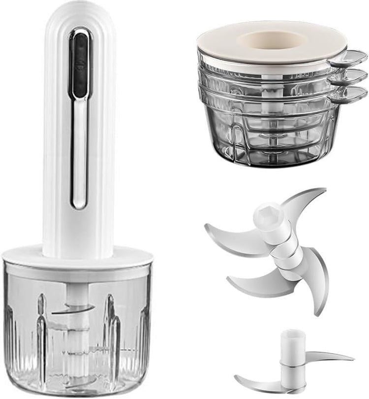 Wireless Electric Food Processor,4-Cup Electric Food Chopper For Meat,Onions,vegetables,Garlic,Complementary Food, Meat Chopper Blender