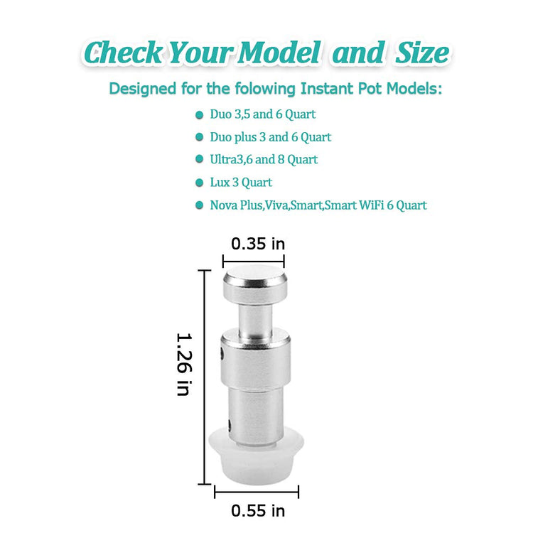 2 Pack Float Valve for Instant Pot with 8 Silicone Caps for Instant Pot Duo 3