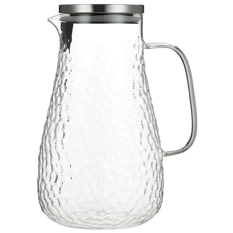 78 Oz Glass Pitcher with Handle and Lid