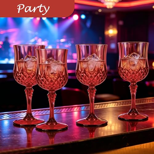 48Pack Plastic Wine Glasses (48 Count)