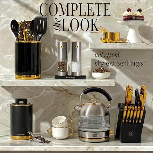 Electric Salt and Pepper Grinder Set Rechargeable (Silver)