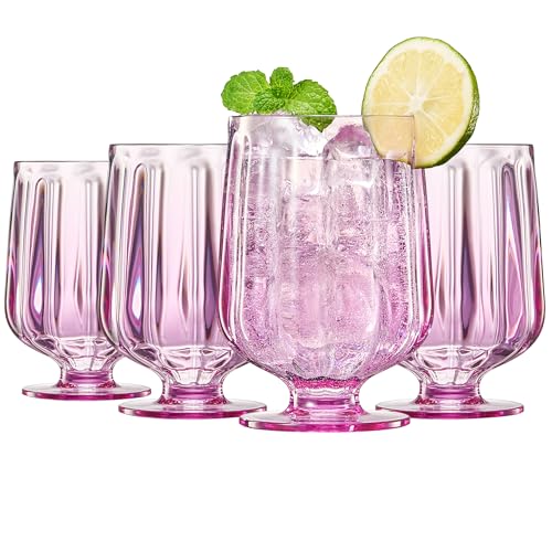 Unbreakable Premium Drinking Glasses Set of 4