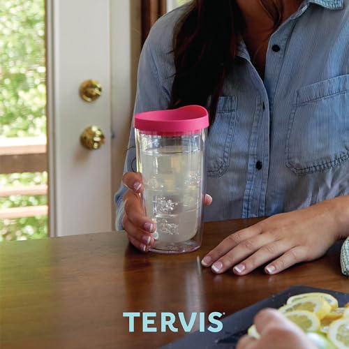 Inkreel Coral Stretch Made in USA Double Walled Insulated Tumbler Travel Cup Keeps Drinks Cold & Hot (16oz / Classic)