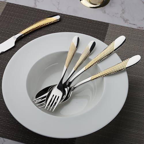 Gold Silverware Set 60 (20 Count)