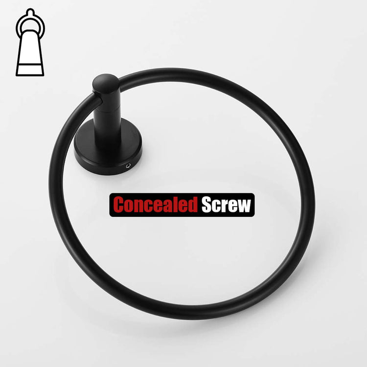 Black Towel Ring