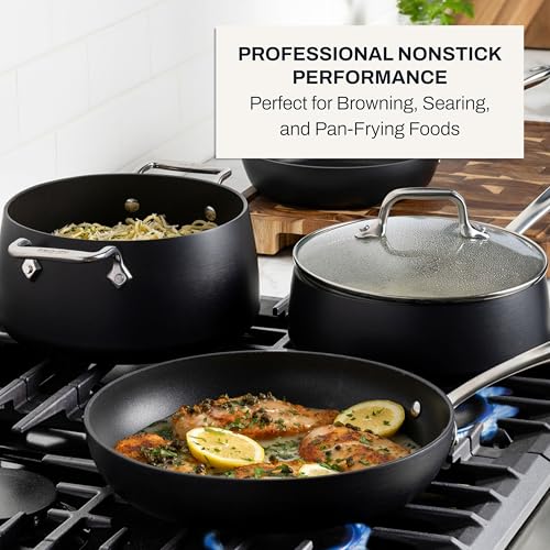 HA1 Hard Anodized Nonstick Cookware Set 13 Piece Induction Oven Broiler Safe 500F