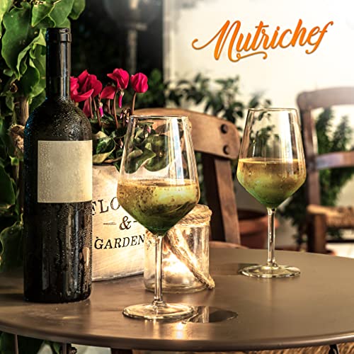 Stemmed Wine Glasses Set of 2
