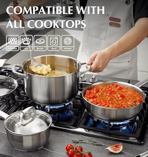 Stainless Steel Pots and Pans Set