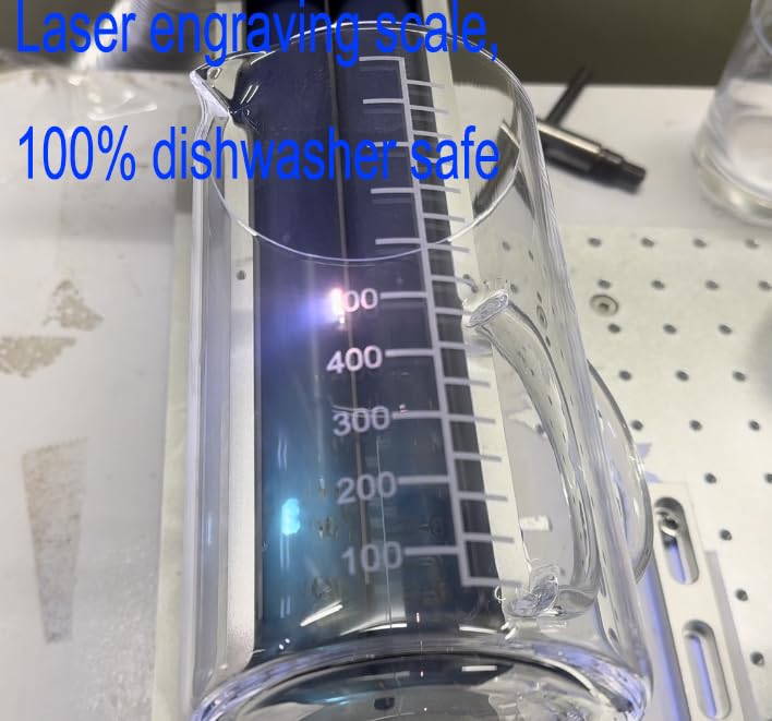 Ackers Mirror Etching Scale Glass Measuring Cup