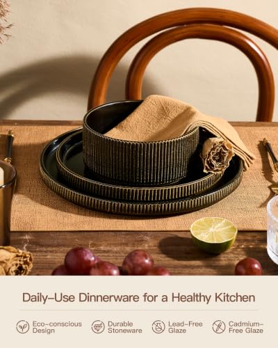 Stoneware Dinnerware Sets (24 Count)