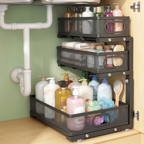 Under Sink Organizer (1 Pack / Black)