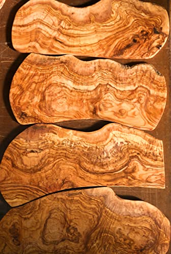 24" Rustic Handmade Bark Edge Olive Wood Charcuterie Board Extra Large by Orchard Hardwoods