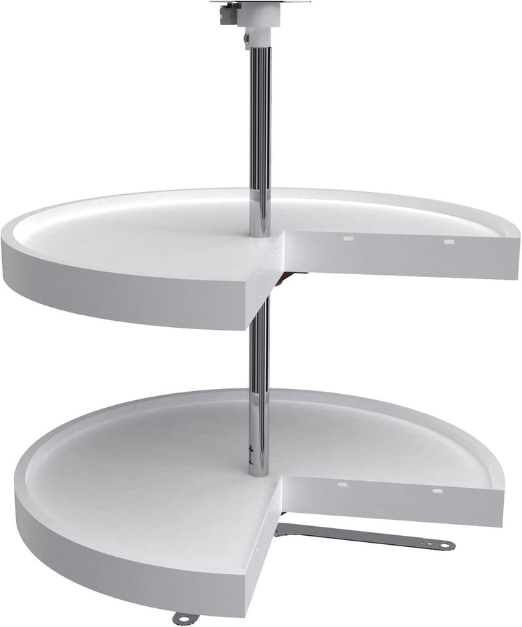 Rev-A-Shelf 24" Pie-Cut Lazy Susans 2-Shelf, White