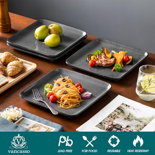Stoneware Dinnerware Sets for 4 (Gray / Service for 4 (12 Pcs))