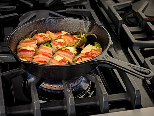 Pre Seasoned Cast Iron Skillet (8-Inch (1-Pack) / Black)