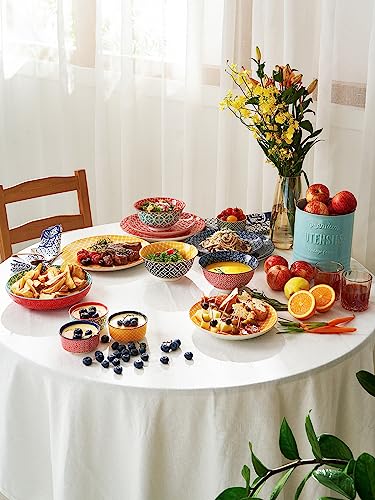 Mosaian 33 OZ Large Bowl Set of 6 (Multicolor / 33 OZ)