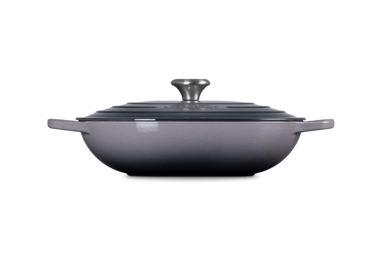 Enameled Cast Iron Oval Casserole with Lid