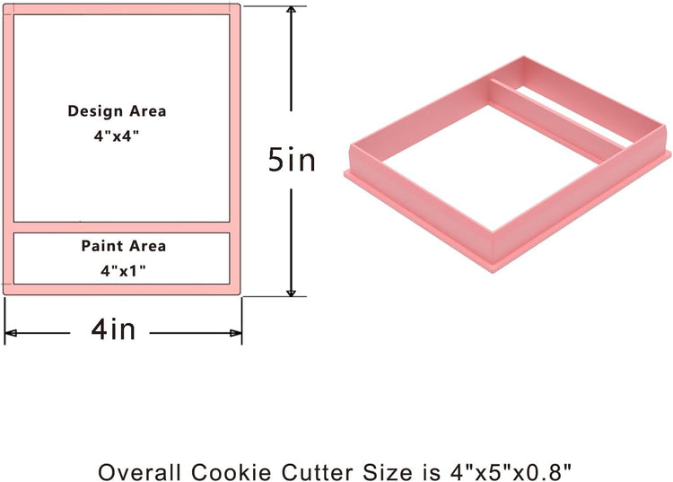PYO Cookie cutter and stencil set starter kit Baking stencils and cutters bundle DIY bakery decorating kit Paint Your Own Cookie cutter with stencils Icing stencil and cookie cutter combo(PYO Set)