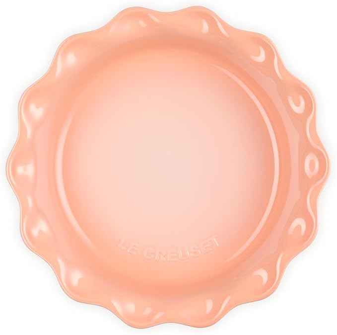 Le Creuset Stoneware Heritage Pie Dish, 9", Peche