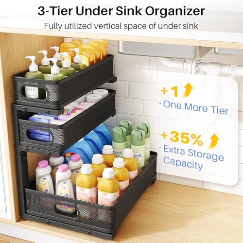 Under Sink Organizer (1-Pack / Black)