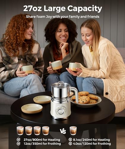 Milk Frother 27oz All (Off-White)