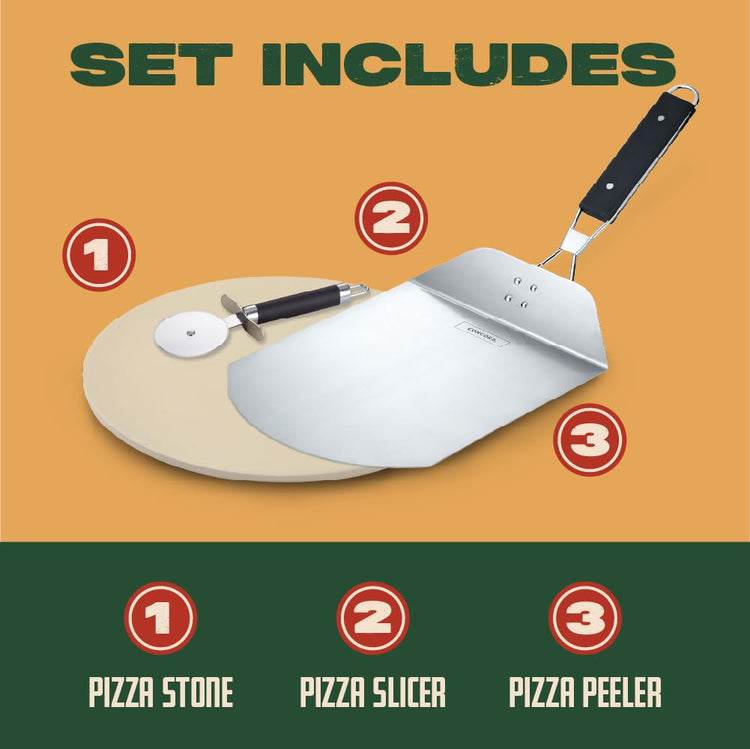 3 Piece Pizza Stone