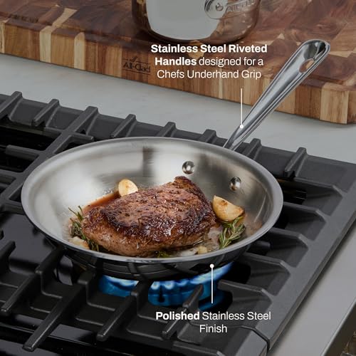 D3 Stainless Steel 8" Fry Pan
