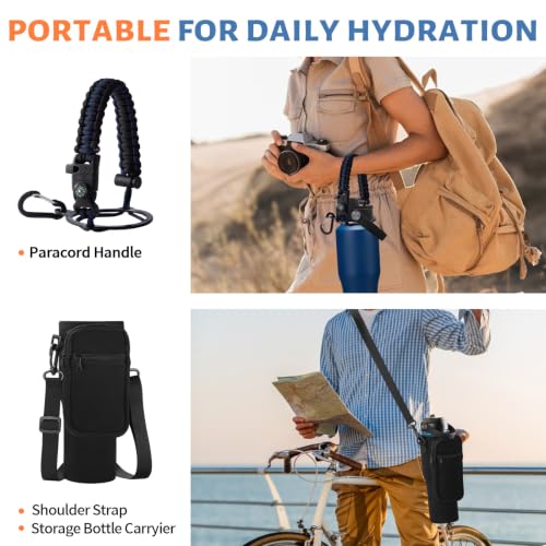 32 oz Vacuum Insulated Water Bottle (Navy Blue / 32 Ounces)