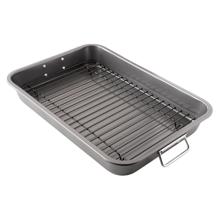 Nonstick Carbon Steel Large Roasting Pan with Rack