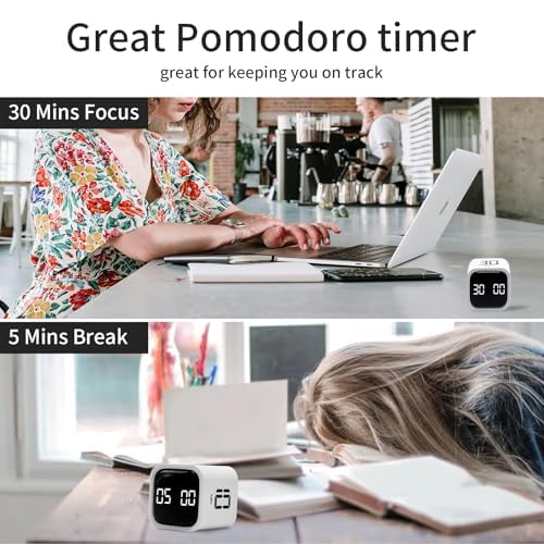 Productivity Timer Flip Gravity Sensor Cube Timer Countdown & Countup