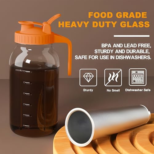 Cold Brew Coffee Maker (64 Ounces / Orange)