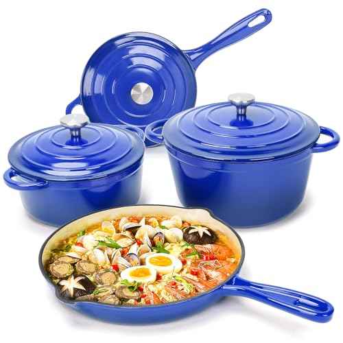 Enameled Cast Iron Cookware Set