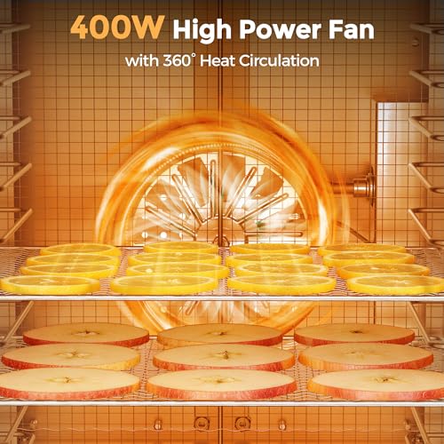 400W Food Dehydrator with 10 Trays for Jerky