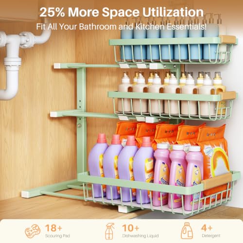 Under Sink Organizer (1-Pack / Green)
