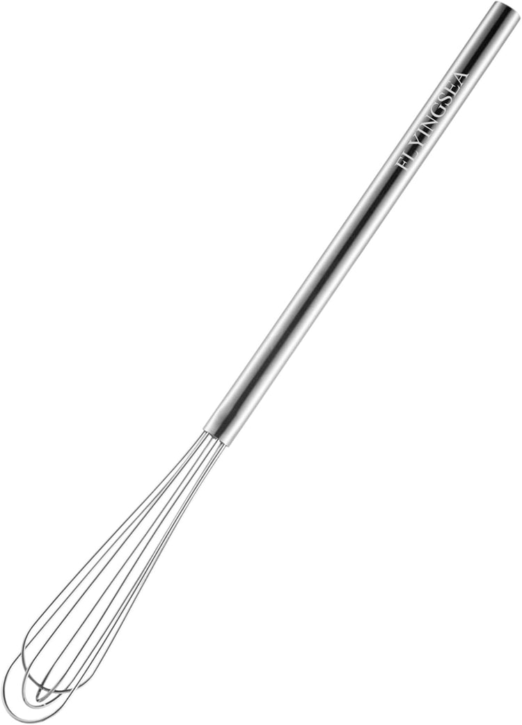 FLYINGSEA Whisks,Small whisk,Egg Whisk,10.5" Stainless Steel Whisk,Mini whisk,Whisk stainless steel,Cooking and Kitchen Gadget.(1 Pcs)